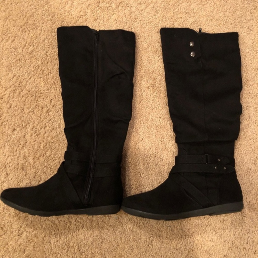 Brand New Black Suede Boots